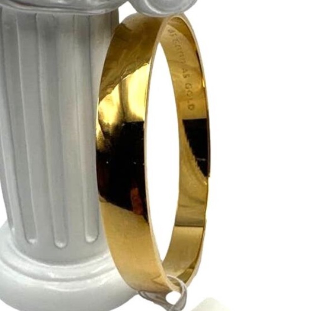 BANGLE. Guc. Kate Spade New York Gold Bracelet with inscription - Good As Gold. - Picture 3 of 7